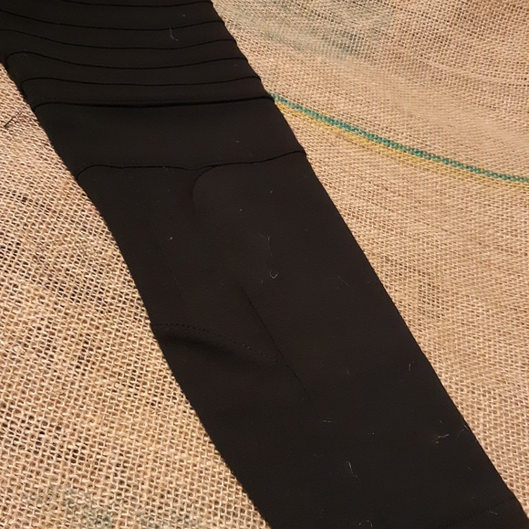 ALL SAINTS •  BLACK RIDLEY MOTO LEGGINGS - Picture 4 of 4